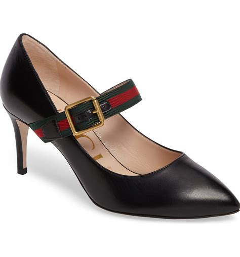 gucci sylvie pump van leer|gucci mary jane pumps.